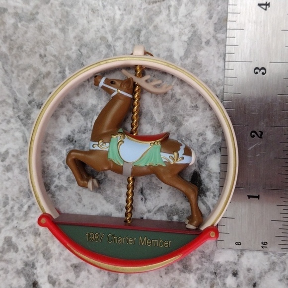 1987 Hallmark Keepsake Ornament Collectors Club "Carousel Reindeer" Christmas - Picture 12 of 12